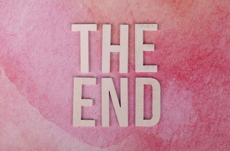 the end blog pink